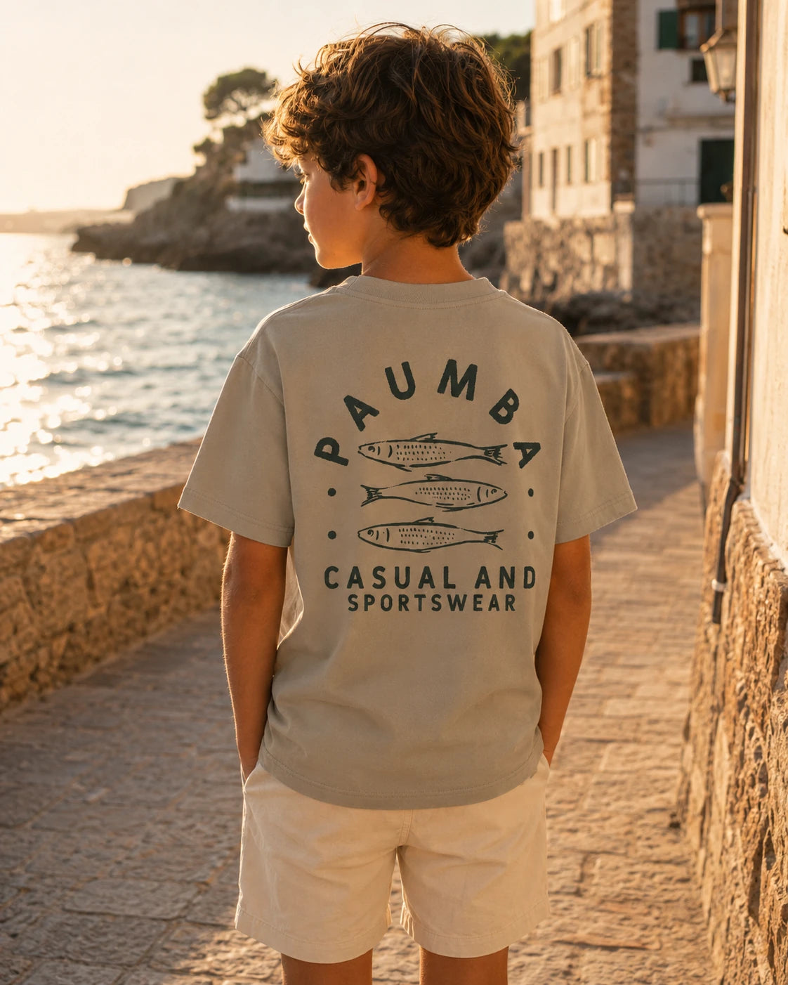 Three Fishes Mocha Beige Kid Back