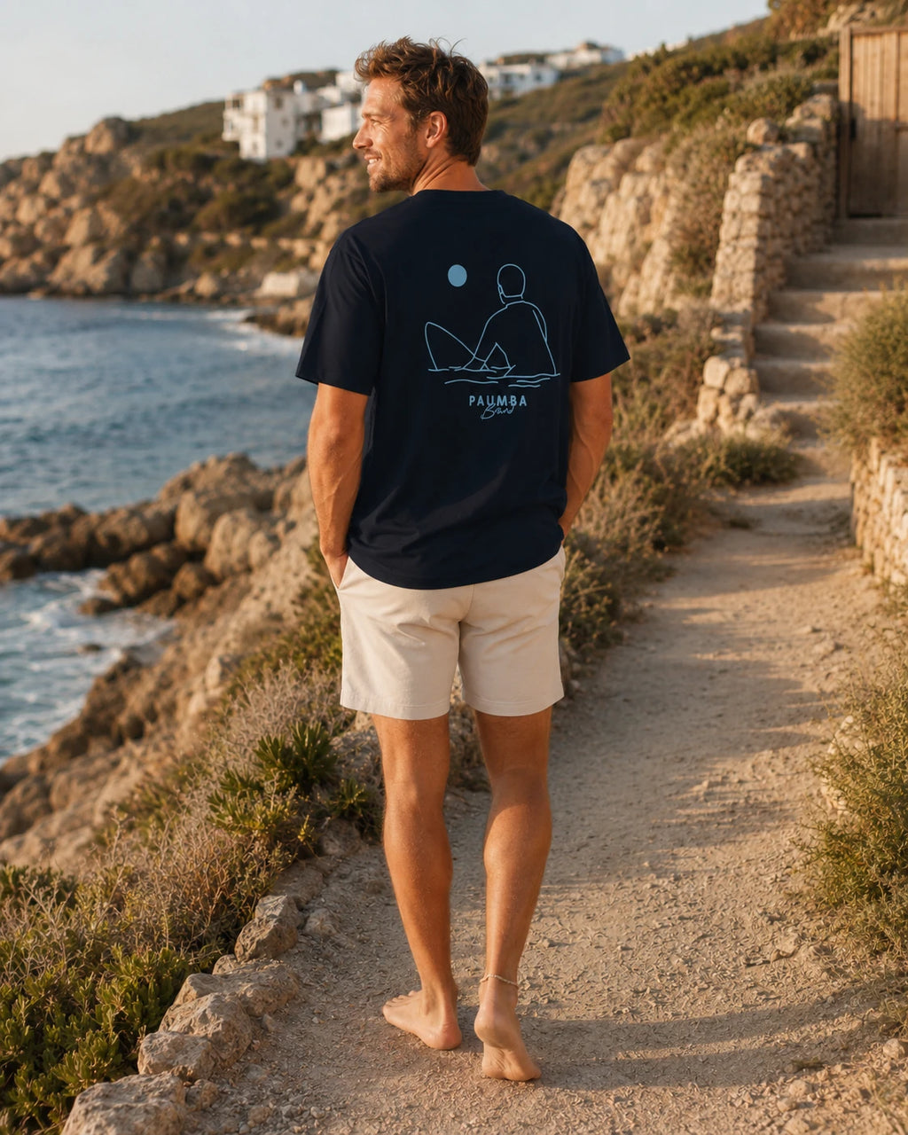 Surfer Ocean Blue Adult Back