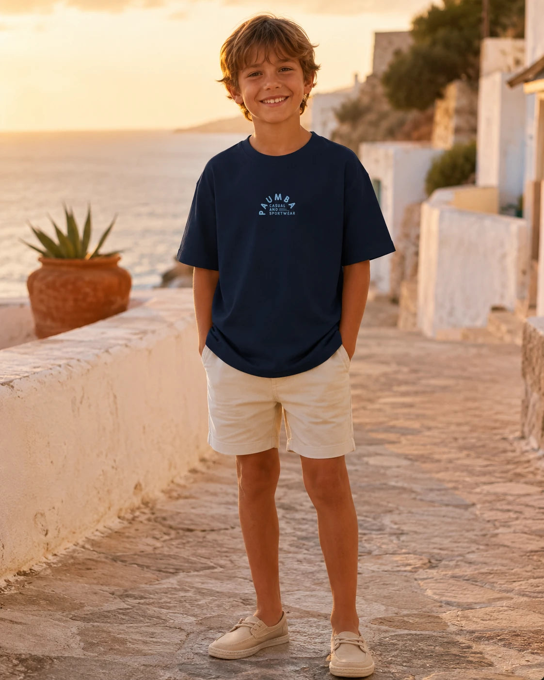 Surfer Ocean Blue Kid Front