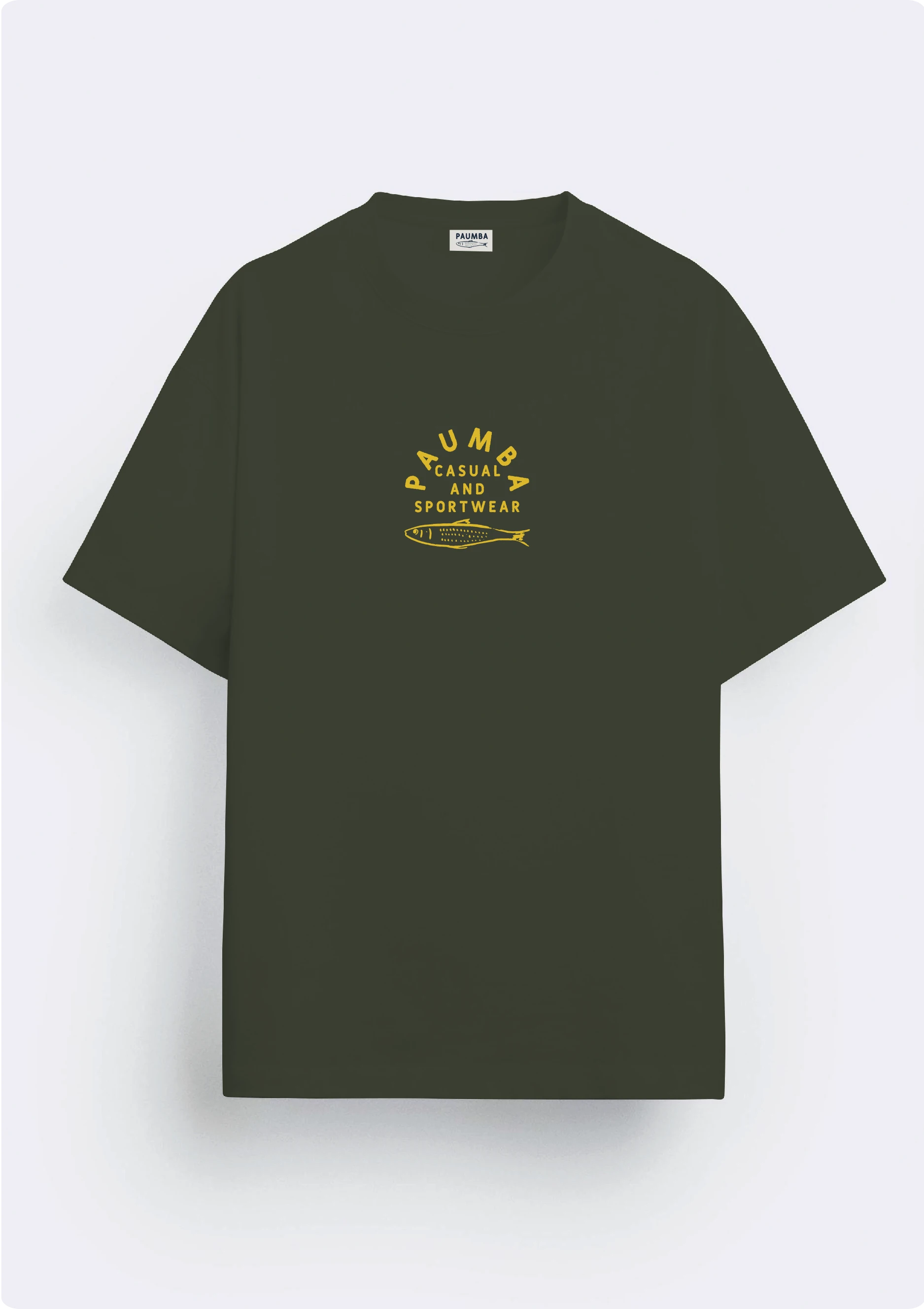 One Fish Dark Olive Front