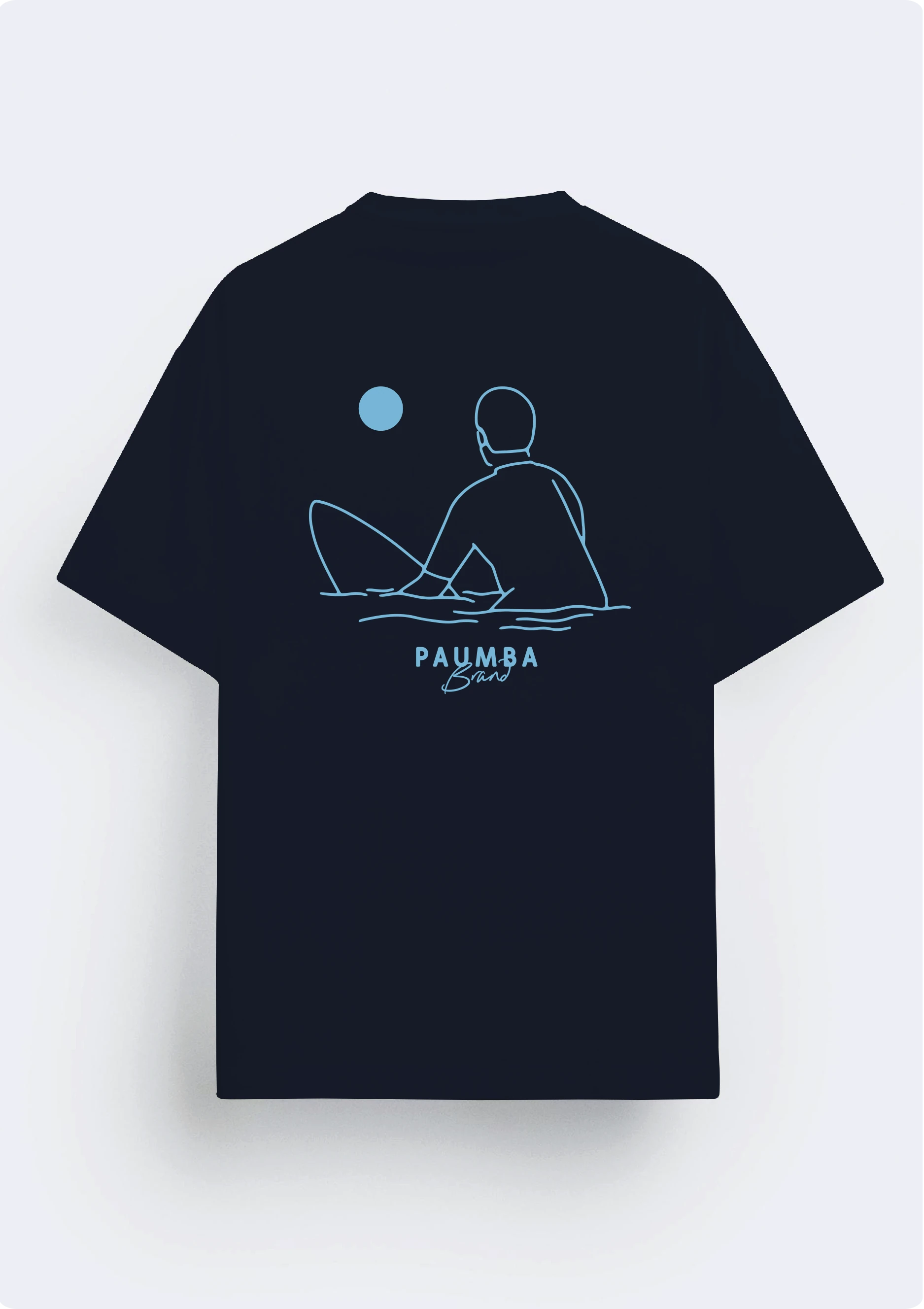 Surfer Ocean Blue Back