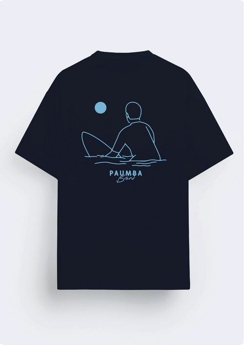 Surfer Ocean Blue Back