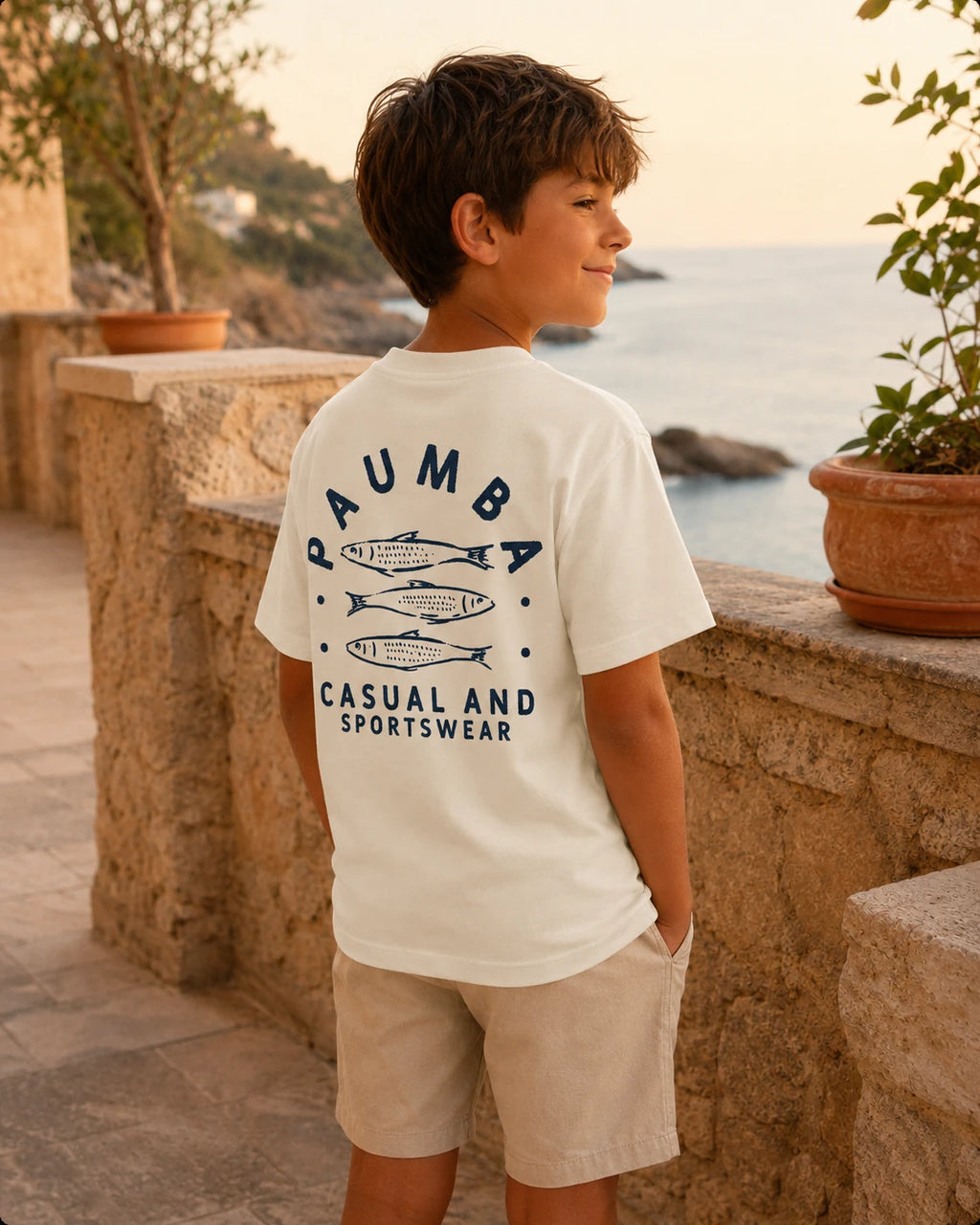 Three Fishes Warm White Kid Back